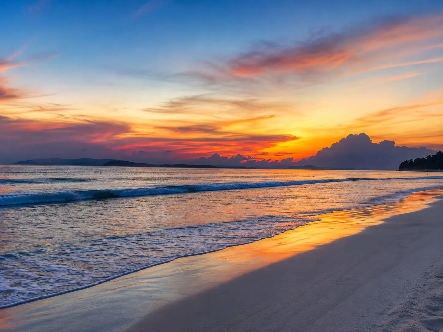 Sunset at Radhanagar Beach