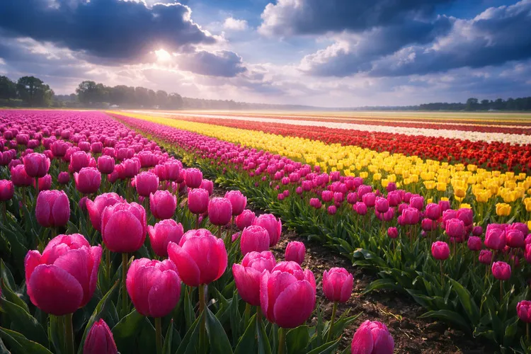 Beautiful Tulip Gardens