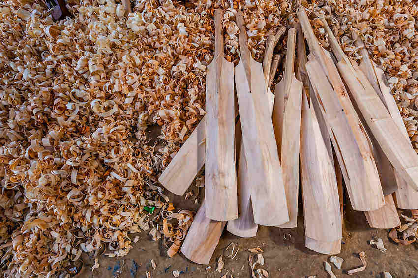 Beautiful cricket bat factory