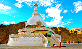 Shanti Stupa - peace seat of Japanese Buddhists