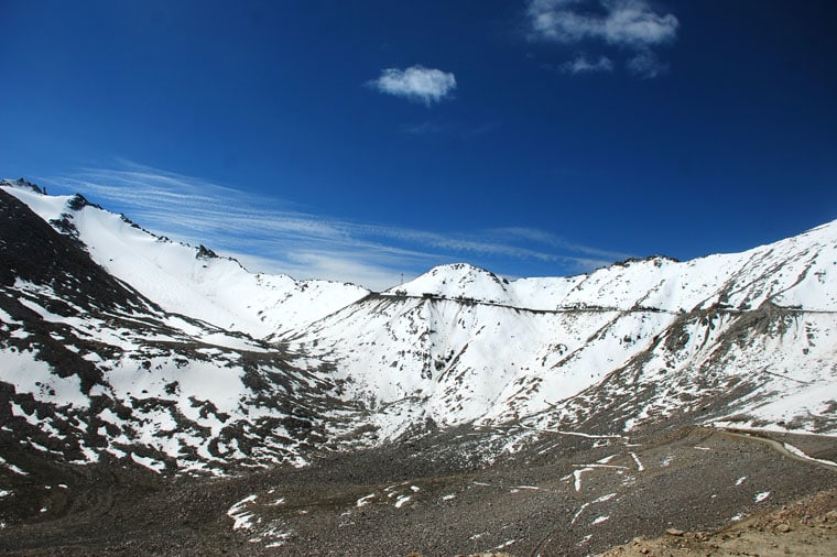 Panoramic Khardung La Pass 