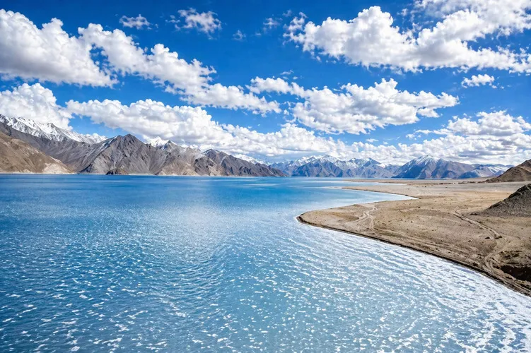 Frozen Pangong Lake