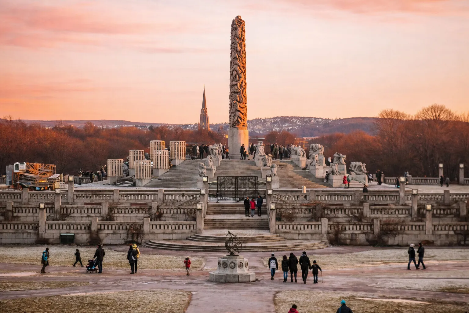 Vigeland Sculpture Park In Oslo 
