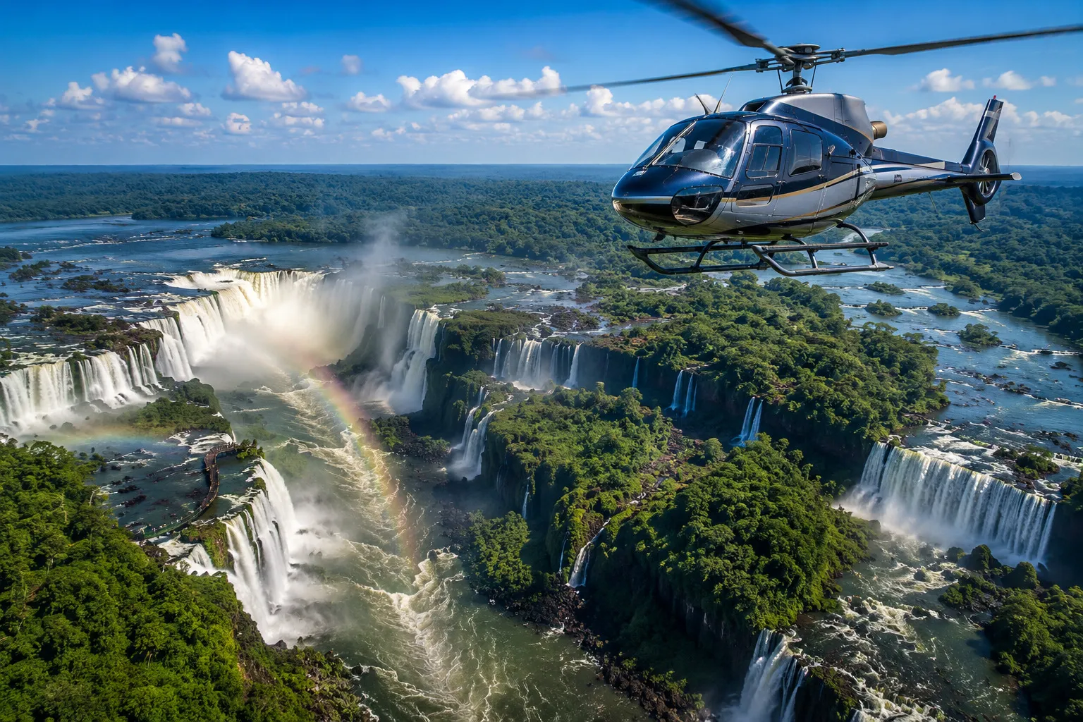 Iguasu Falls by Helicopter 